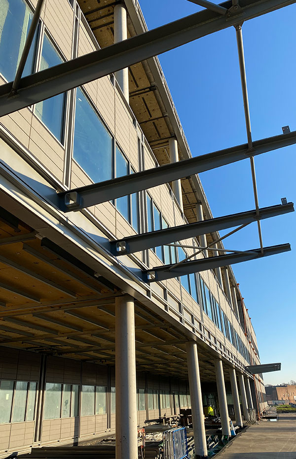 Midland Hospital Construction Windows