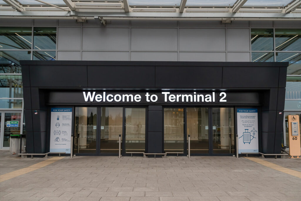 Manchester Airport UK Termainal 2 Facade