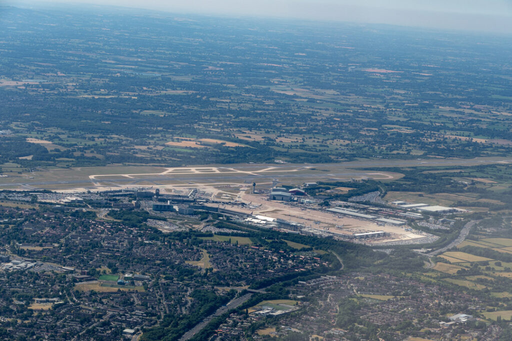 Manchester Airport UK Aeral